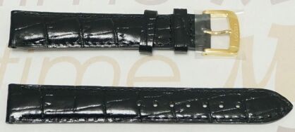 ORYGINALNY PASEK SKÓRZANY CZARNY DO Tissot GOLDRUN T922.210, szerokość 15 mm